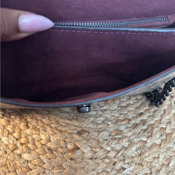 Coach Snakeskin Crossbody Bag with Chain Strap - Picture 8 of 8